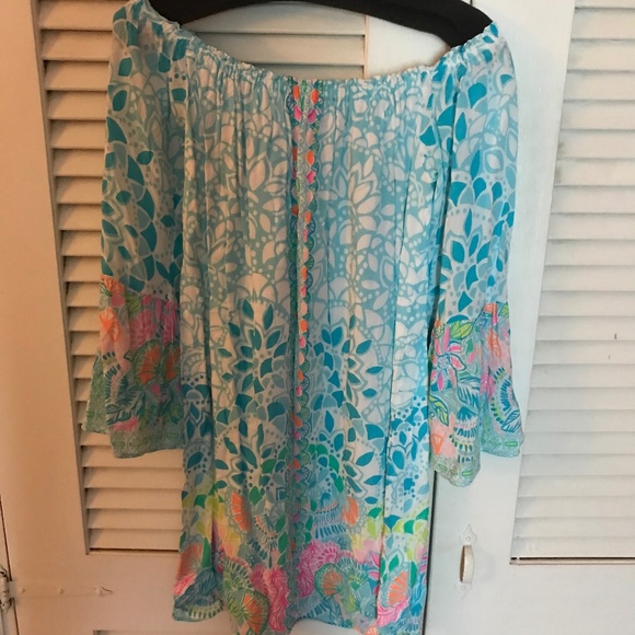 Lilly Pulitzer Nevie Off the Shoulder Dress Size Small - Picture 1 of 8